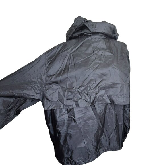 Eddie Bauer Ebtek Mens Black Waterproof Hooded Jacket Nylon Shell XXL CM2017 - Picture 5 of 9